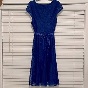 Blue Formal Mid-length Dress